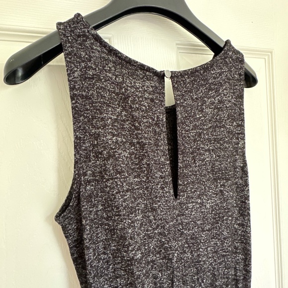 Banana Republic Luxespun TwistedJumpsuit, Heather Grey/Charcoal, XXS, Like New - Picture 8 of 8